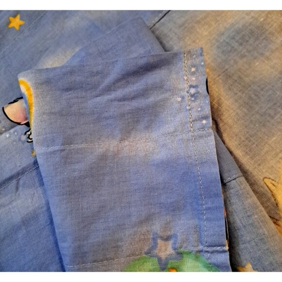 Vintage Baby Looney Tunes Window Valance Blue Nursery Bugs Bunny Cartoon 68x13 - Picture 5 of 5